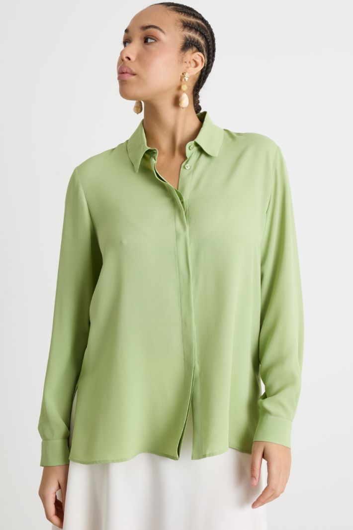 Camicia in crepe de chine Intrend - 2