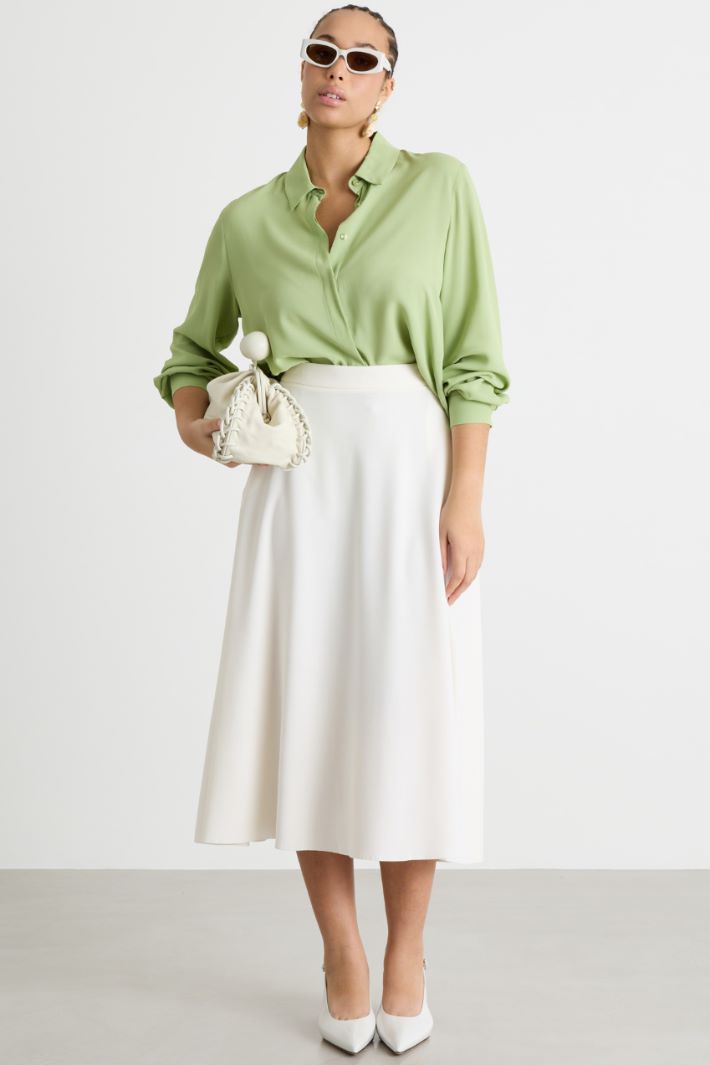 Camicia in crepe de chine Intrend