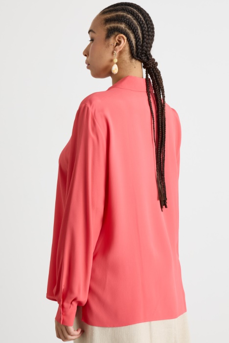 Camicia in crepe de chine