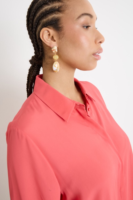 Camicia in crepe de chine