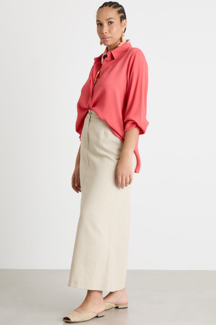 Camicia in crepe de chine Intrend
