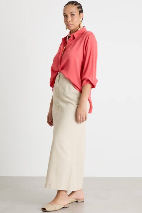 Camicia in crepe de chine Intrend