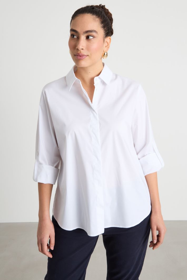 Tab-detail shirt Intrend - 2