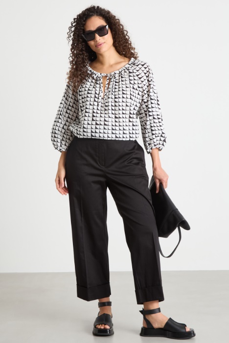 Printed muslin blouse Intrend