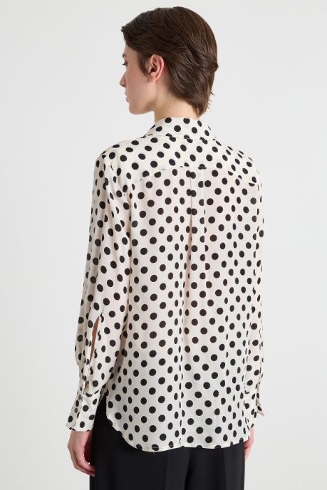 Blusa in crepe de chine