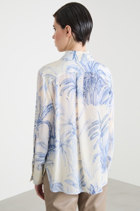 Blusa in crepe de chine