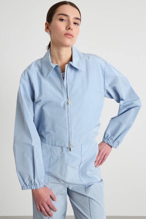 Camicia in taffetà con zip Intrend