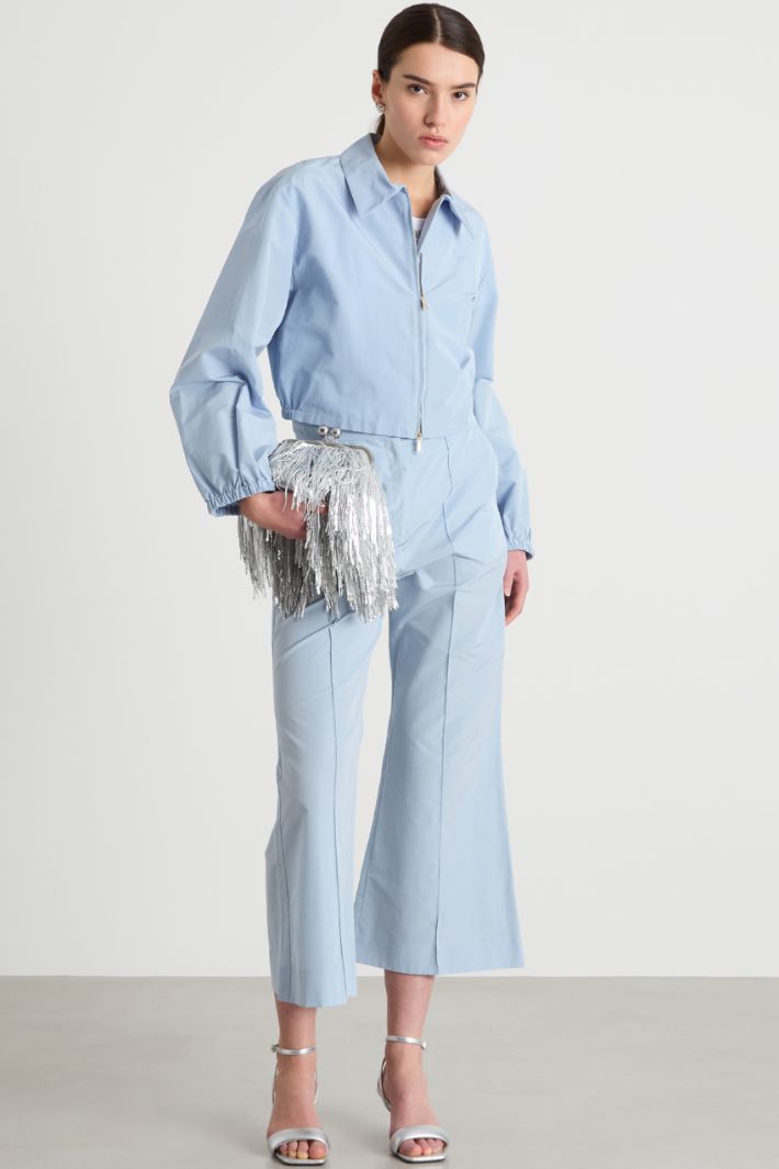 Camicia in taffetà con zip Intrend