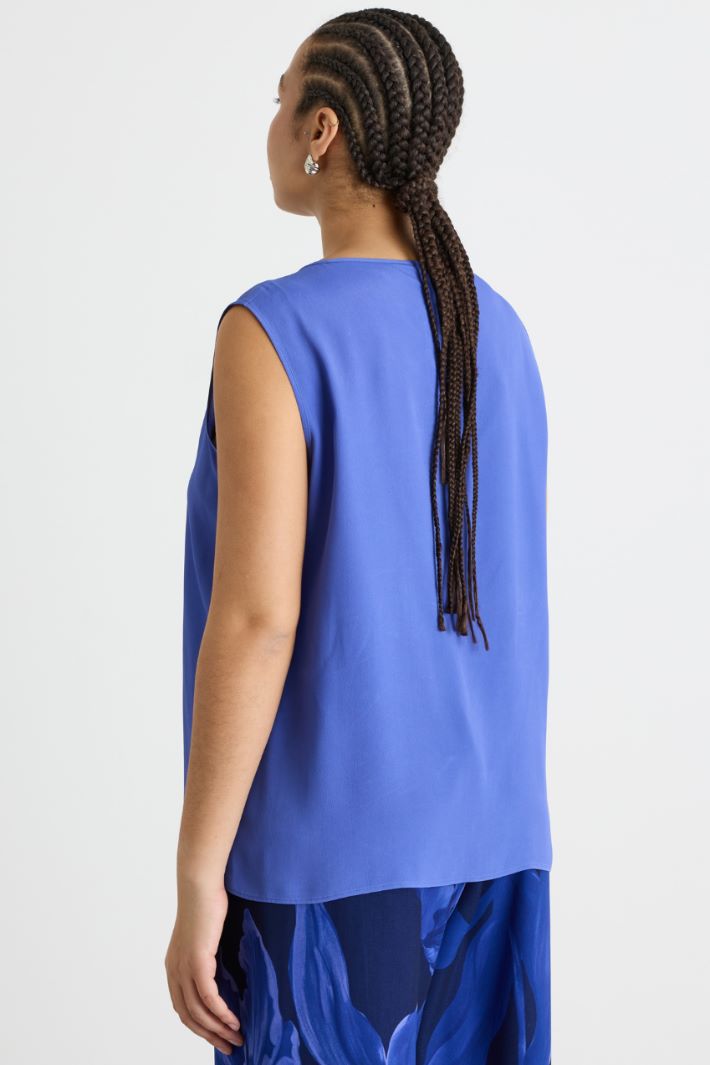 Top in crepe de chine Intrend - 4