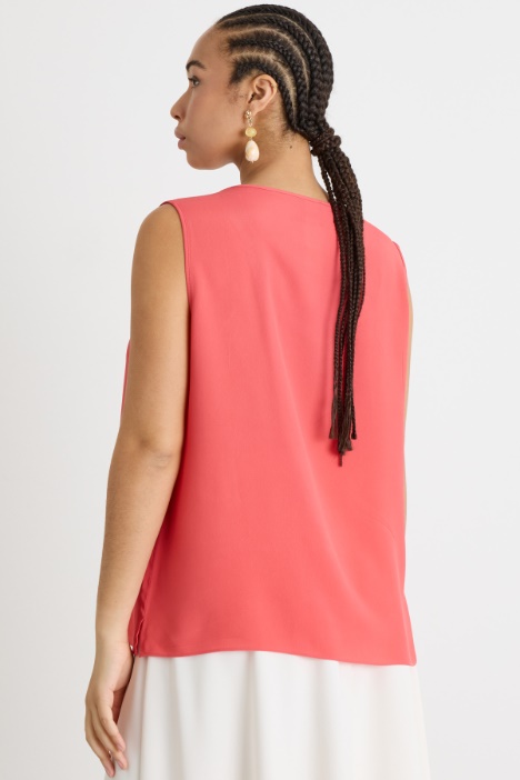 Top in crepe de chine