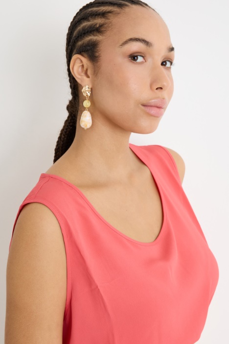 Top in crepe de chine