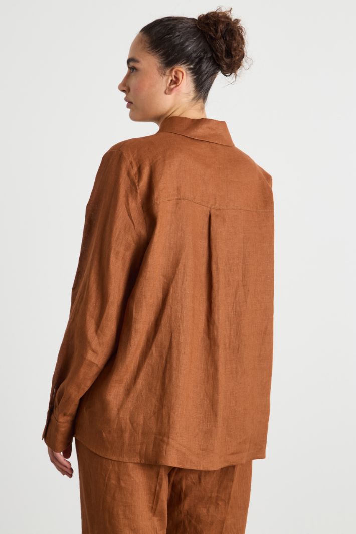 Relaxed-fit linen shirt Intrend - 4