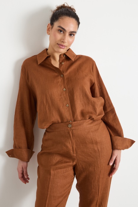 Relaxed-fit linen shirt Intrend