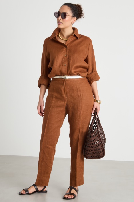 Relaxed-fit linen shirt Intrend