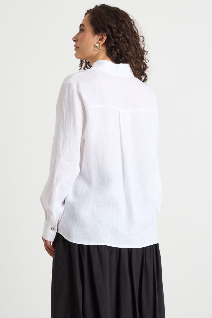 Relaxed-fit linen shirt Intrend - 4