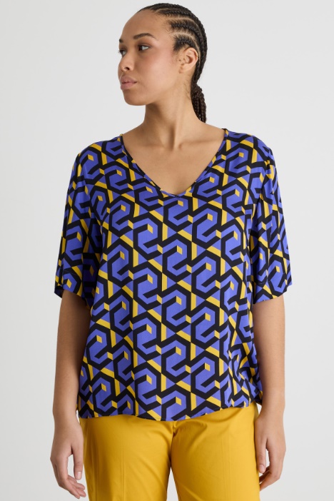 Blusa in raso stampato Intrend