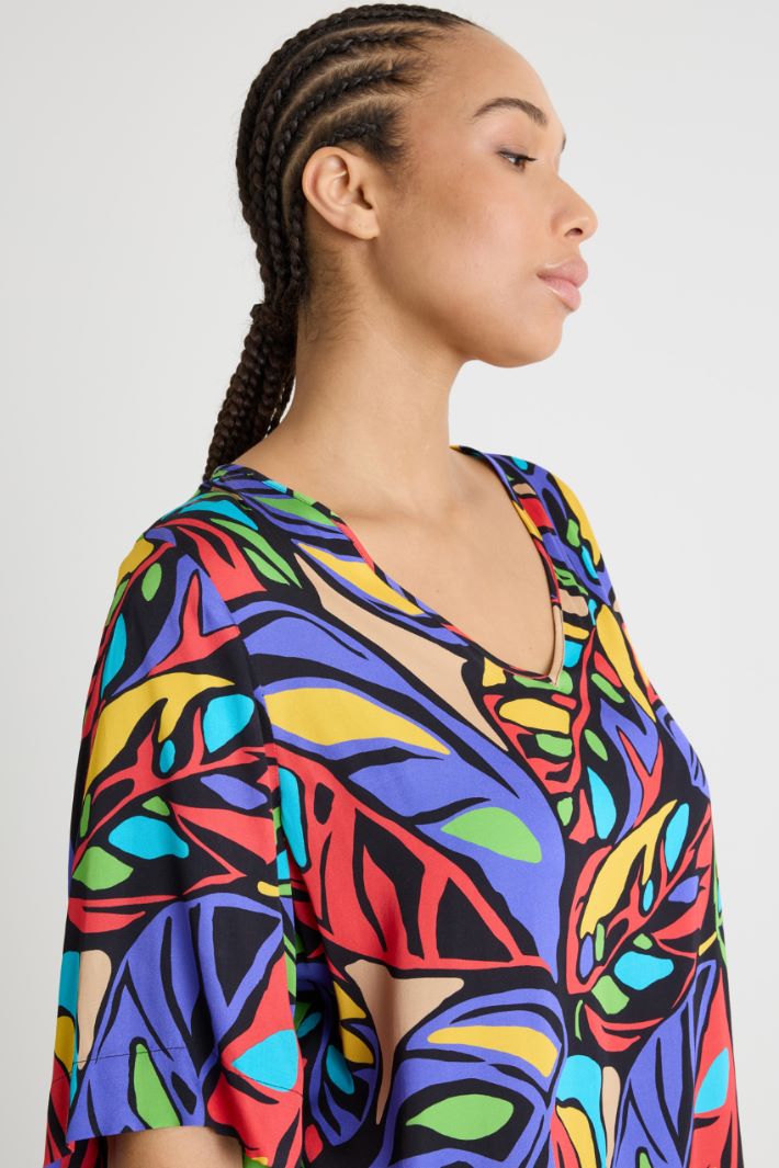 Blusa in raso stampato Intrend - 3