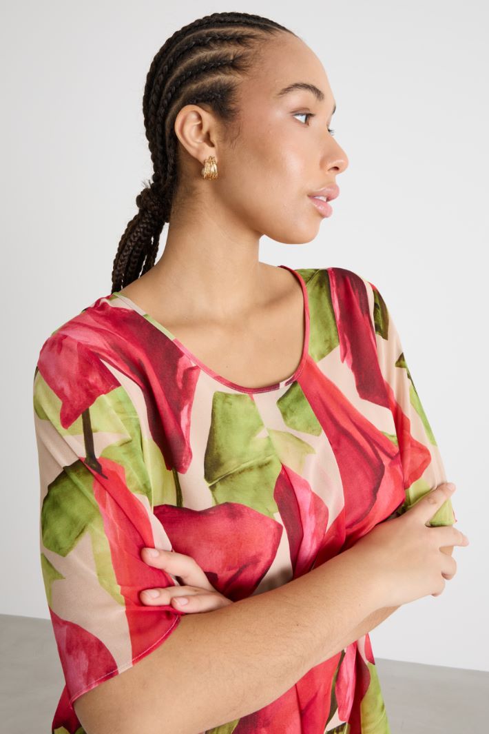 Top in georgette stampata Intrend - 3