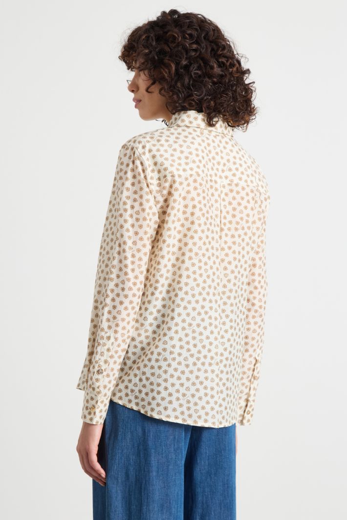 Printed muslin blouse Intrend - 4