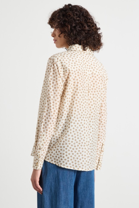 Blusa in mussola stampata