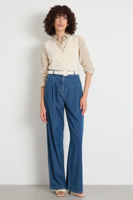 Printed muslin blouse Intrend