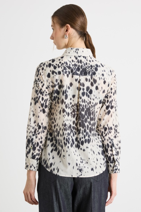 Blusa in mussola stampata