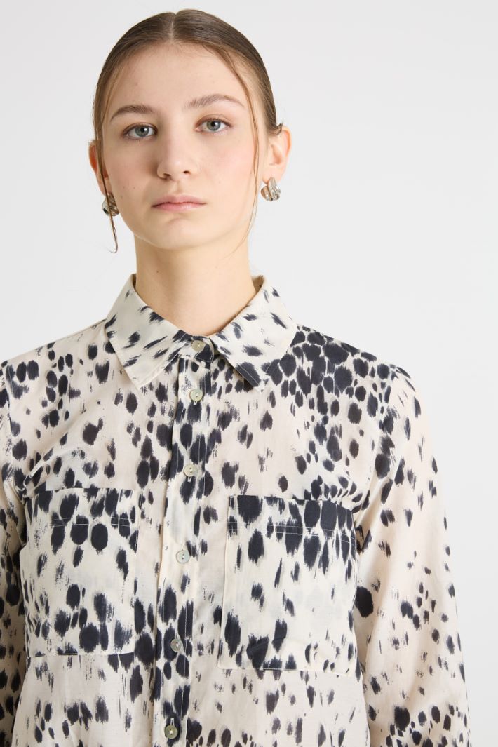 Printed muslin blouse Intrend - 3