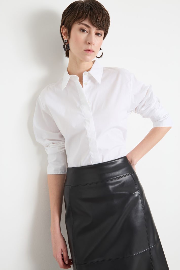 Stretch poplin shirt Intrend - 2