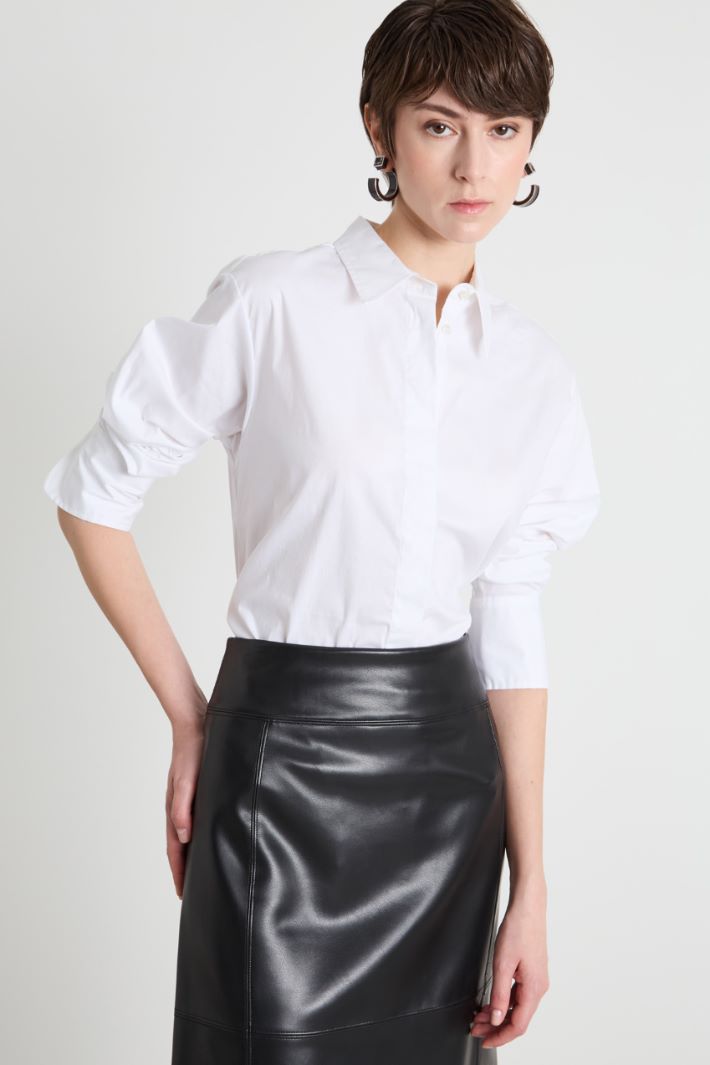 Stretch poplin shirt Intrend - 3