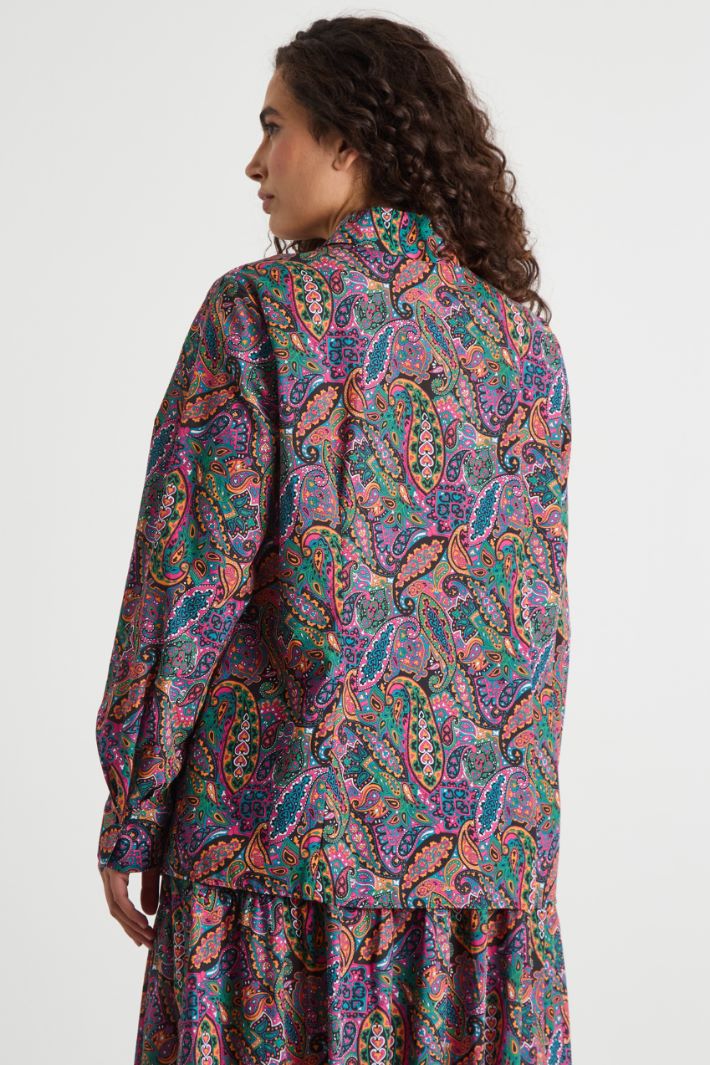 Printed muslin shirt Intrend - 4