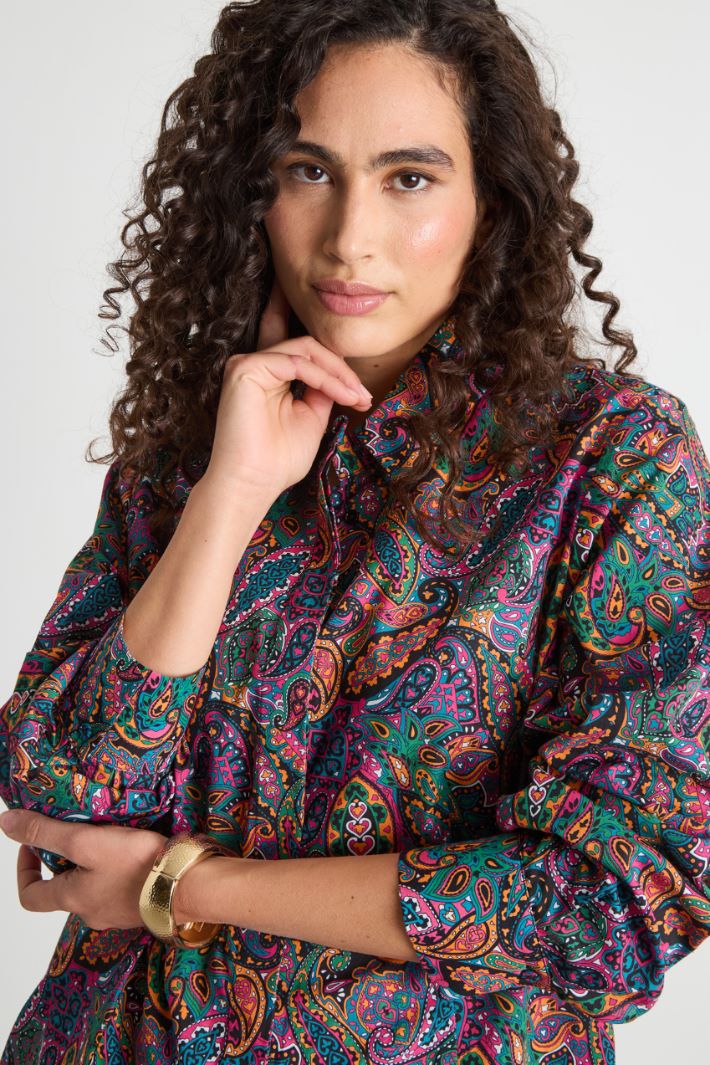 Printed muslin shirt Intrend - 3