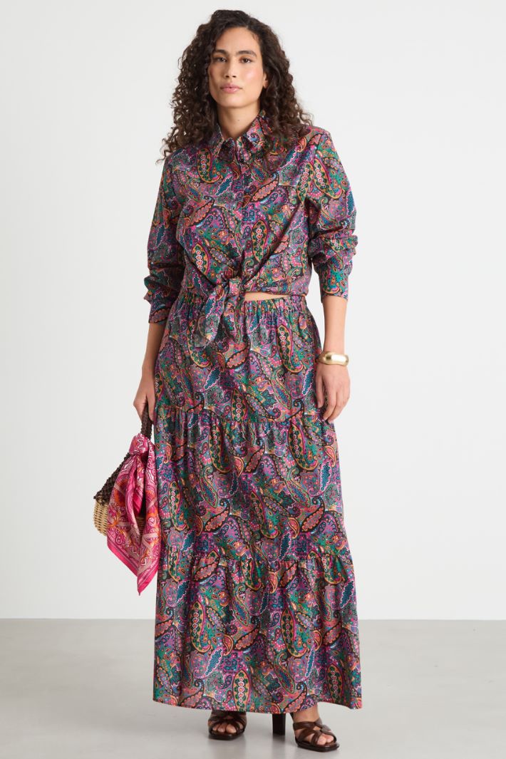 Printed muslin shirt Intrend