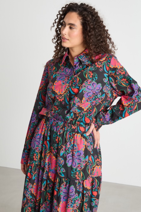 Printed muslin shirt Intrend