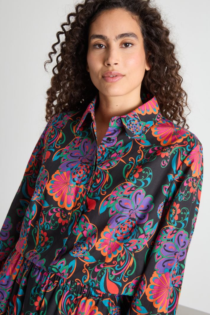 Printed muslin shirt Intrend - 3