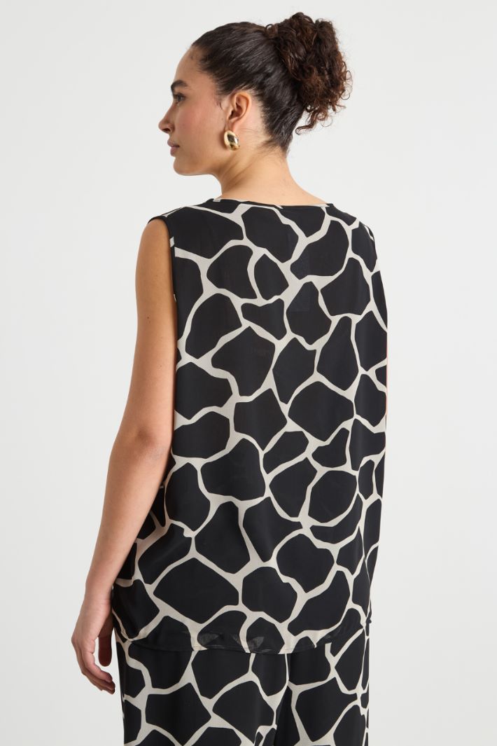 Printed georgette top Intrend - 4