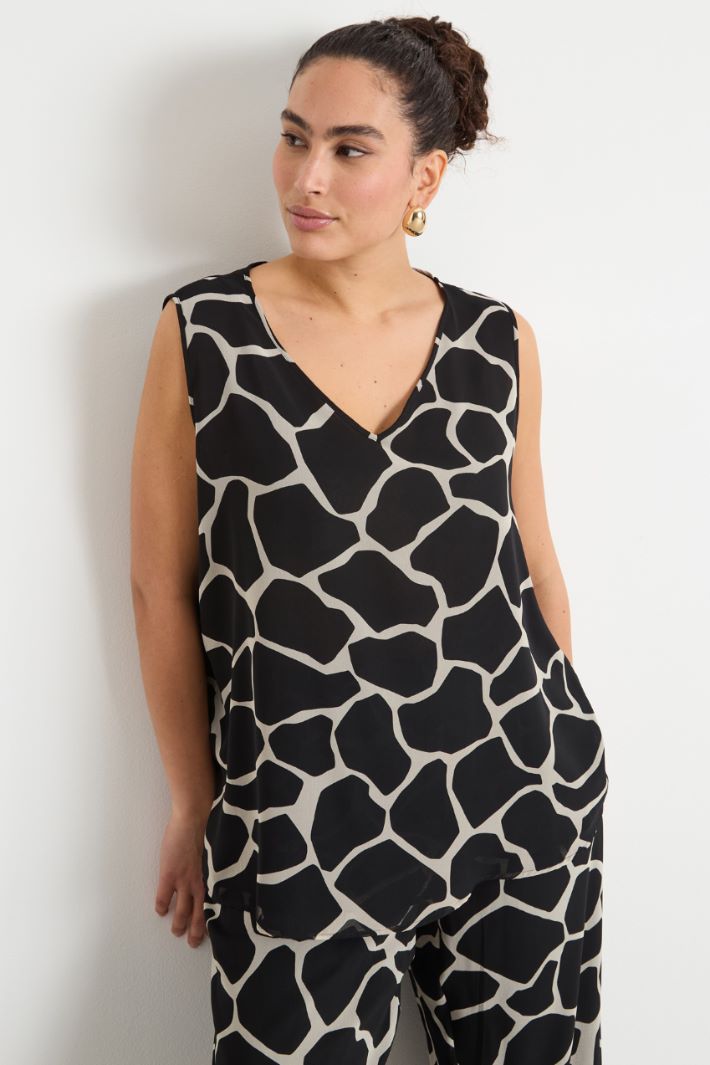 Printed georgette top Intrend - 2