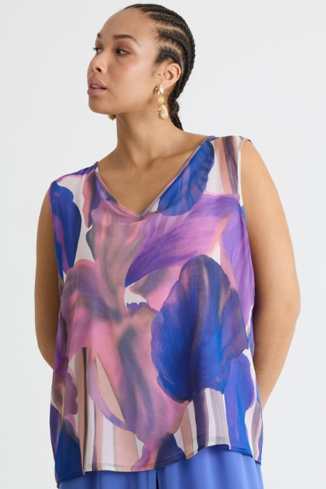 Printed georgette top Intrend