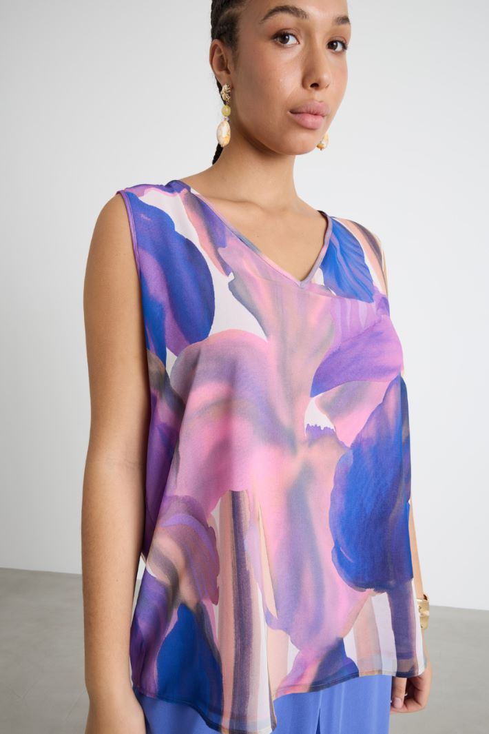 Printed georgette top Intrend - 3