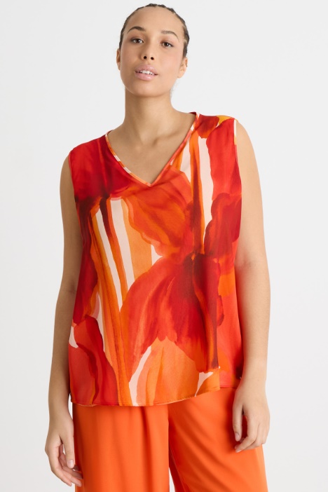 Printed georgette top Intrend