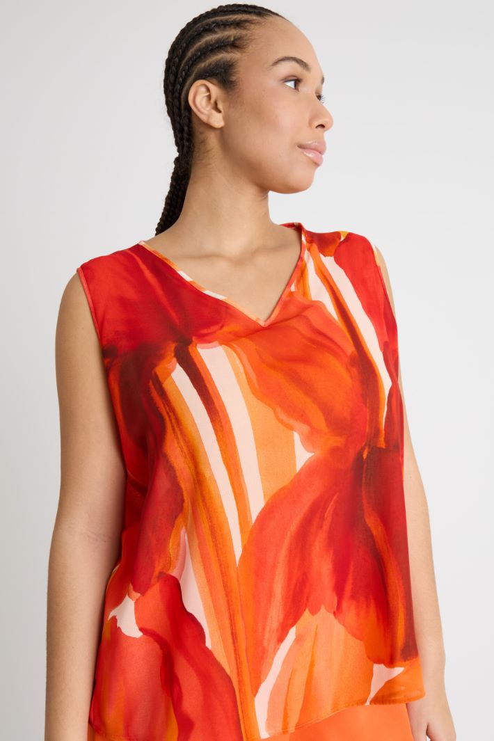 Printed georgette top Intrend - 3