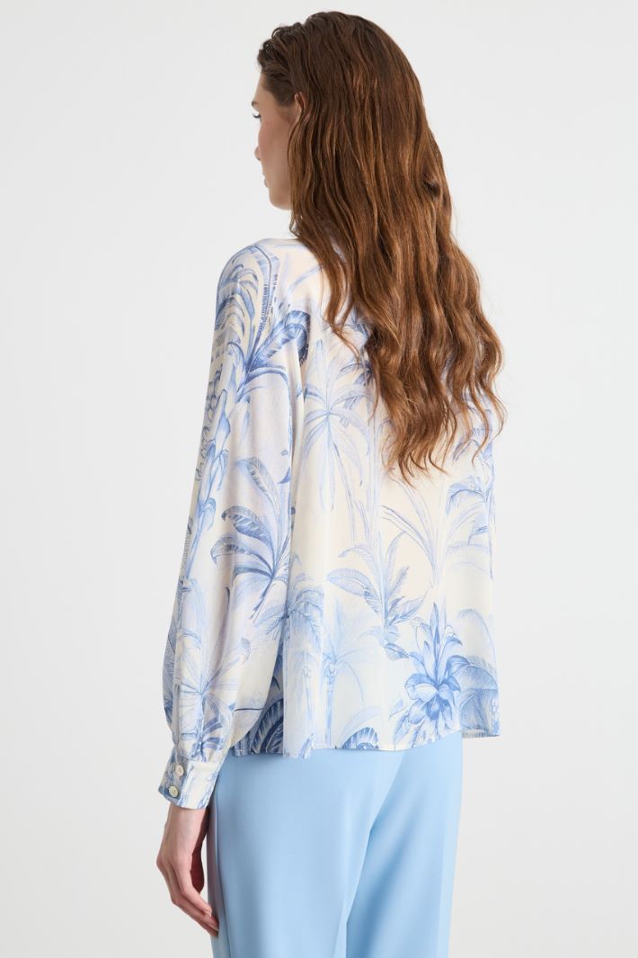 Blusa con colletto alla coreana Intrend - 4