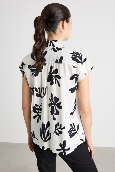 Camicia in stuoia con tasche