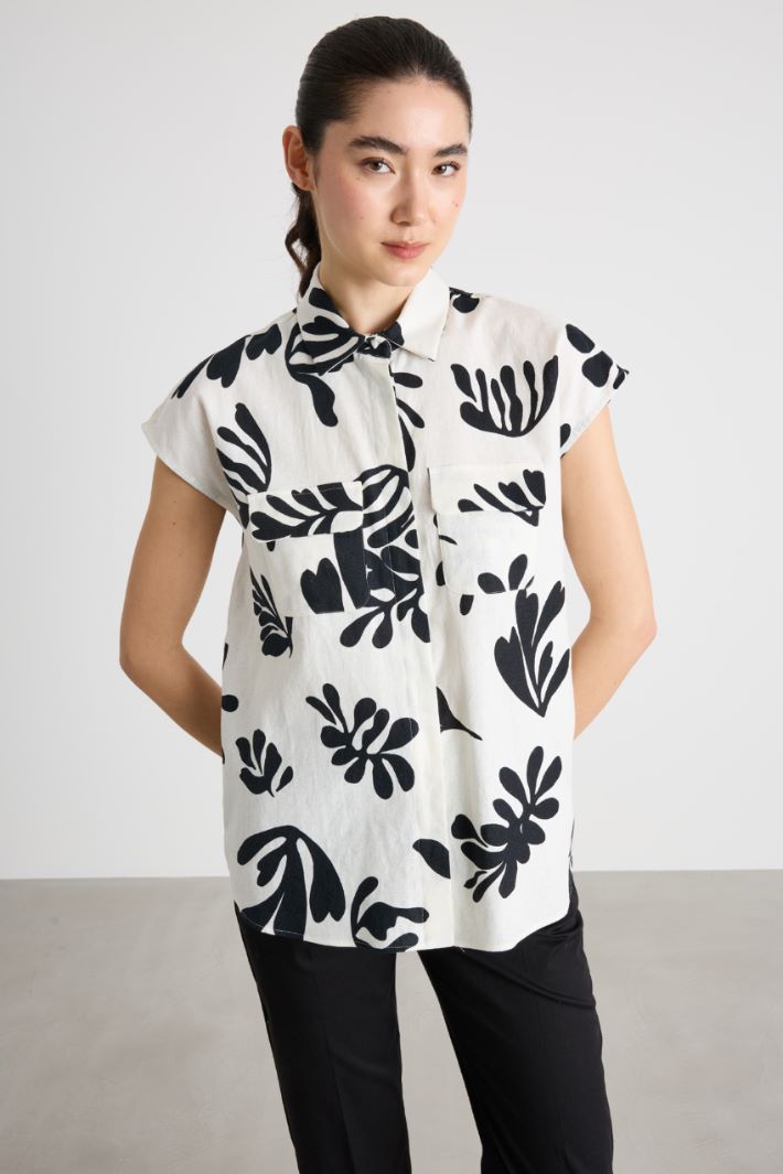 Camicia in stuoia con tasche  Intrend - 2