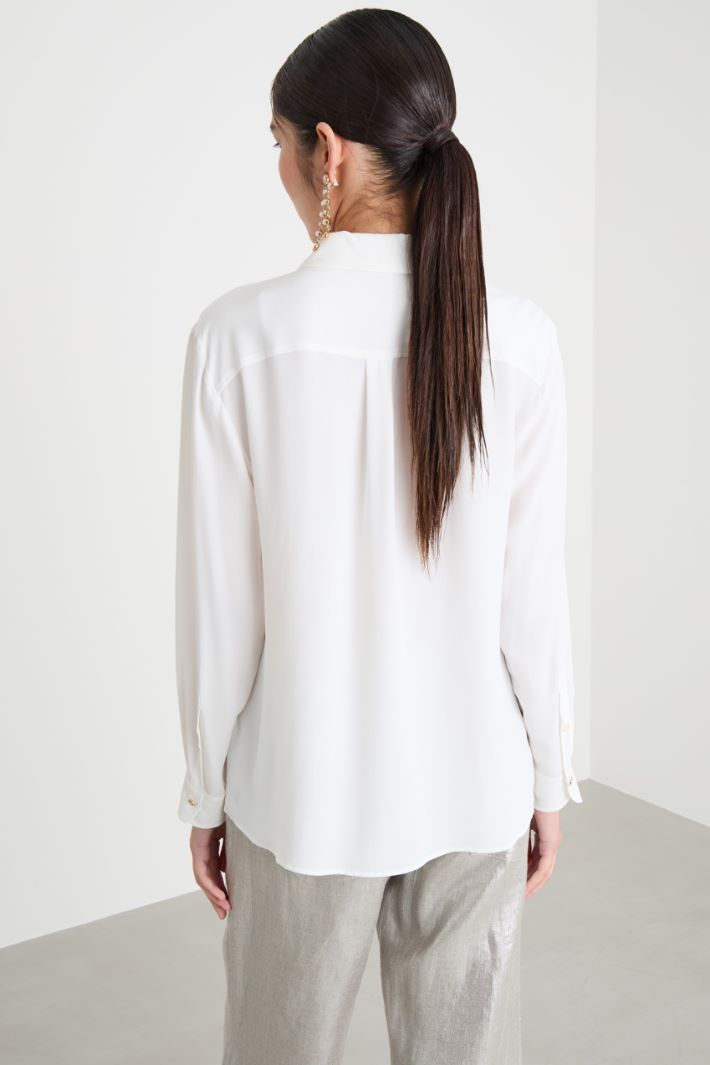 Crepe de chine shirt Intrend - 4