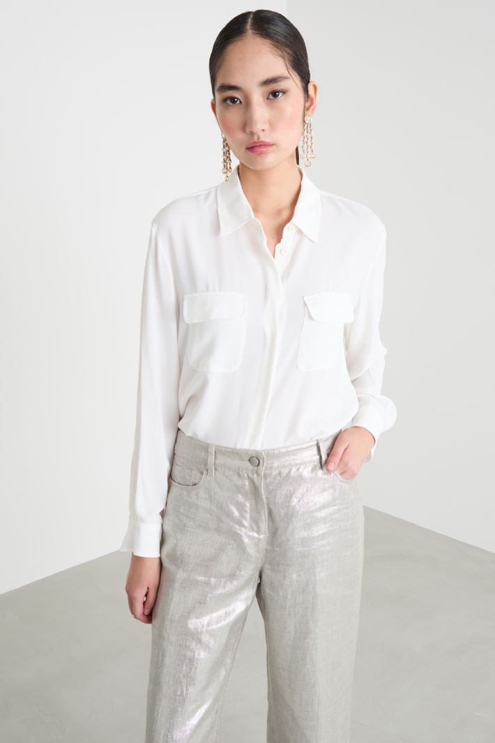 Crepe de chine shirt Intrend - 2