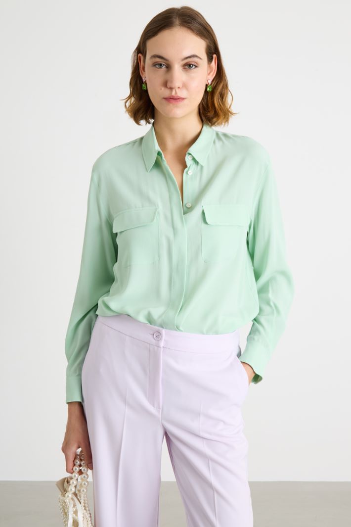 Crepe de chine shirt Intrend - 2
