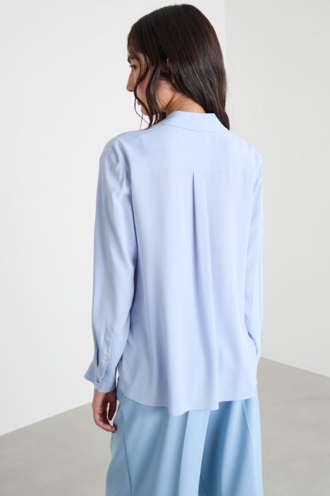 Camicia in crepe de chine