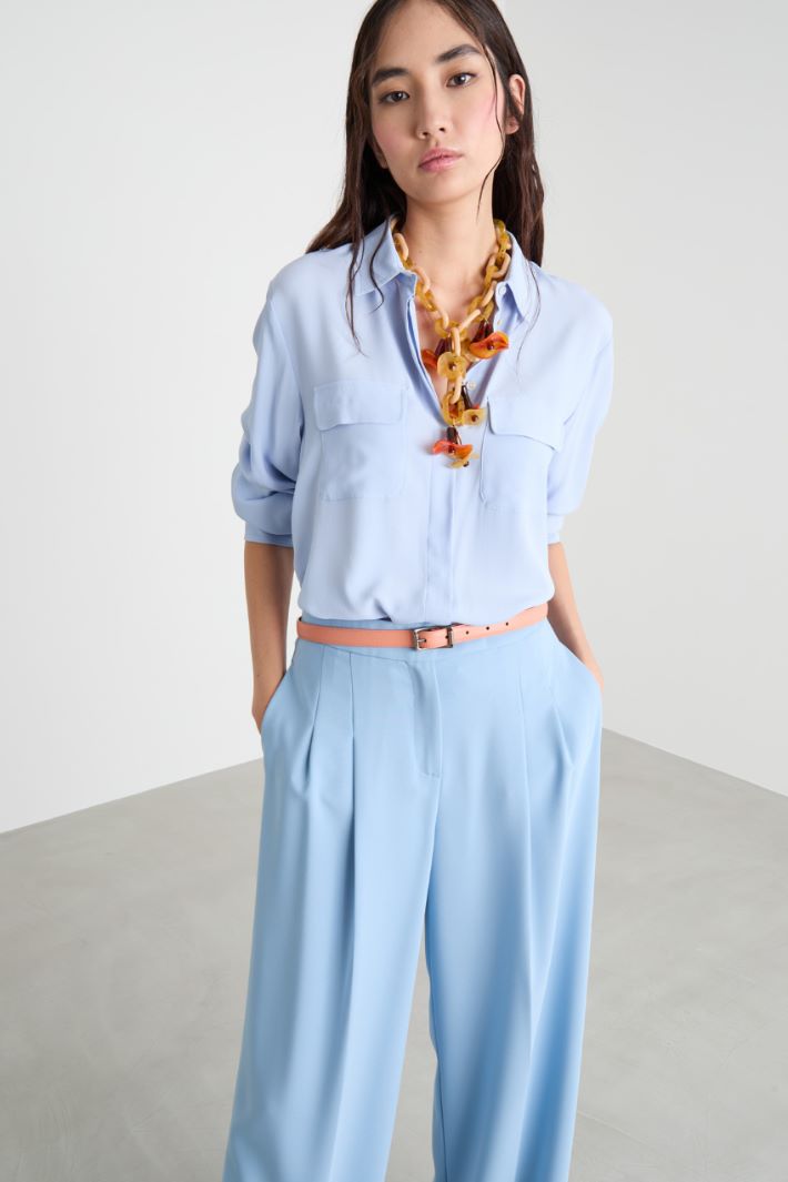 Camicia in crepe de chine Intrend - 2
