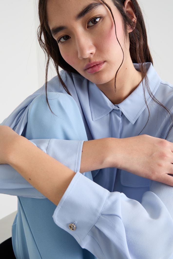 Camicia in crepe de chine Intrend - 3