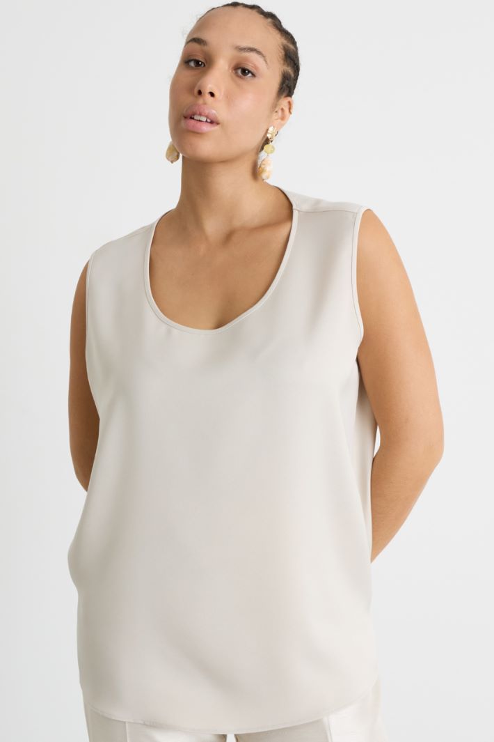 Top in crepe lucido Intrend - 2